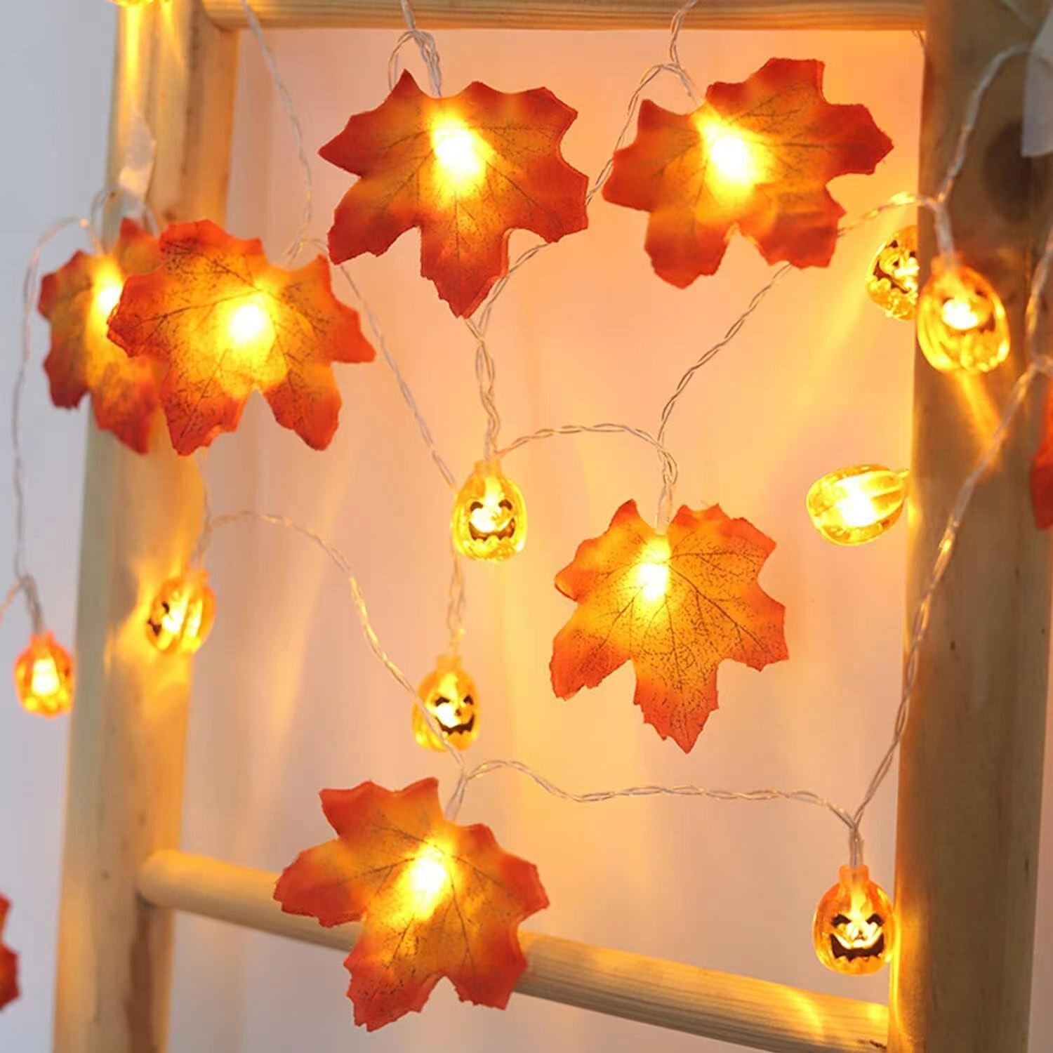 Halloween Led String Lights Orange - 1 Buah Lampu Tali LED Halloween