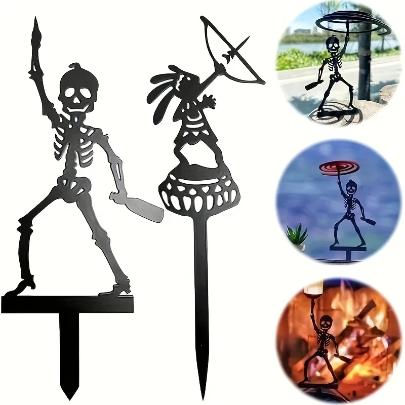 Halloween Skeleton Decoration - [Stand Panahan Logam] Stand Panahan Kerangka