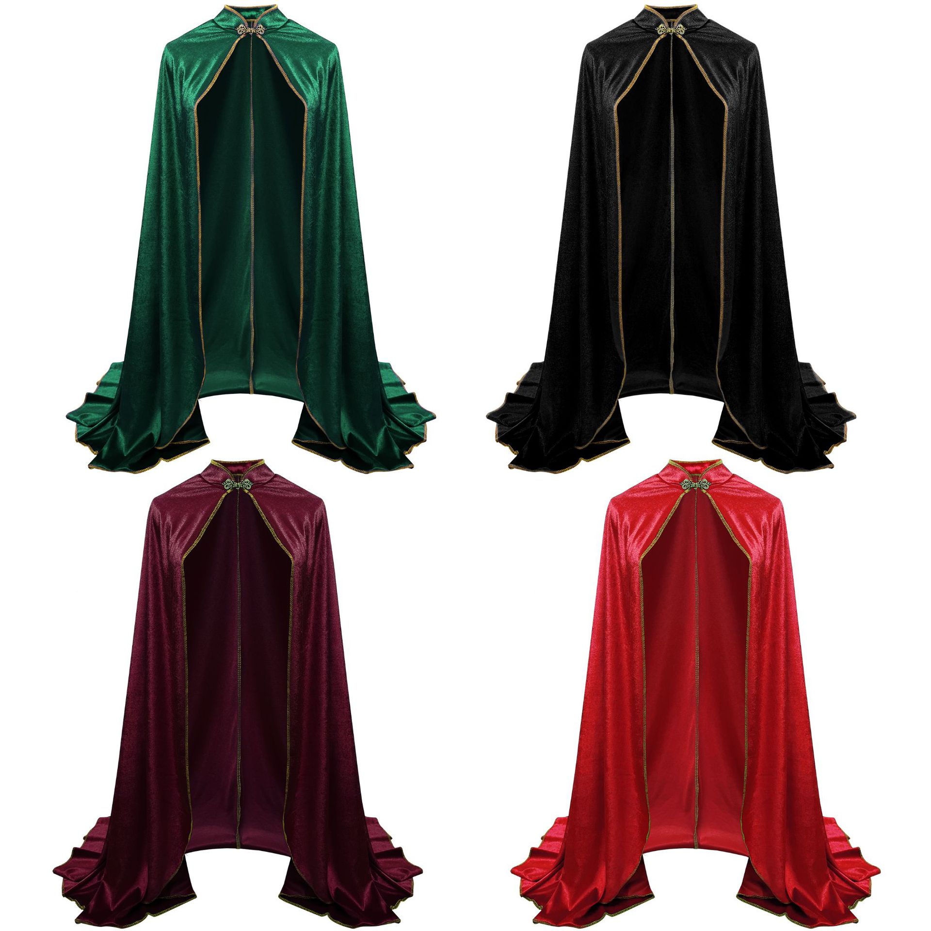 Halloween Costume Adult - Jubah Beludru Abad Pertengahan untuk Dewasa,