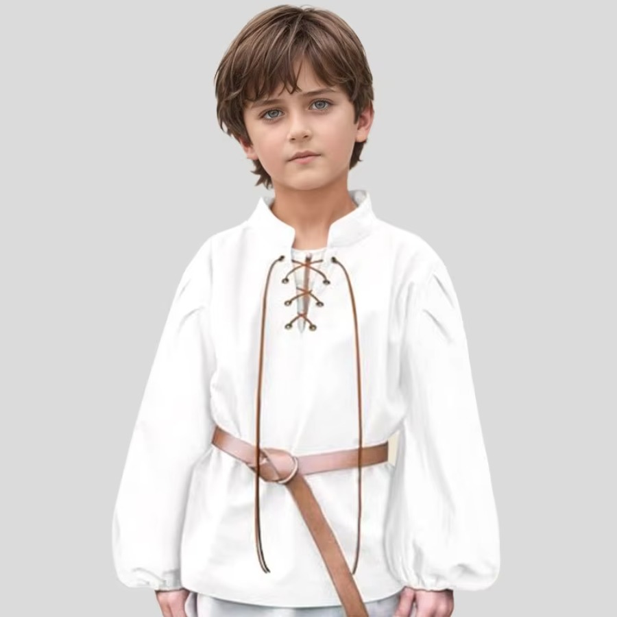 Halloween Costume Kids - Kemeja Bajak Laut Abad Pertengahan untuk