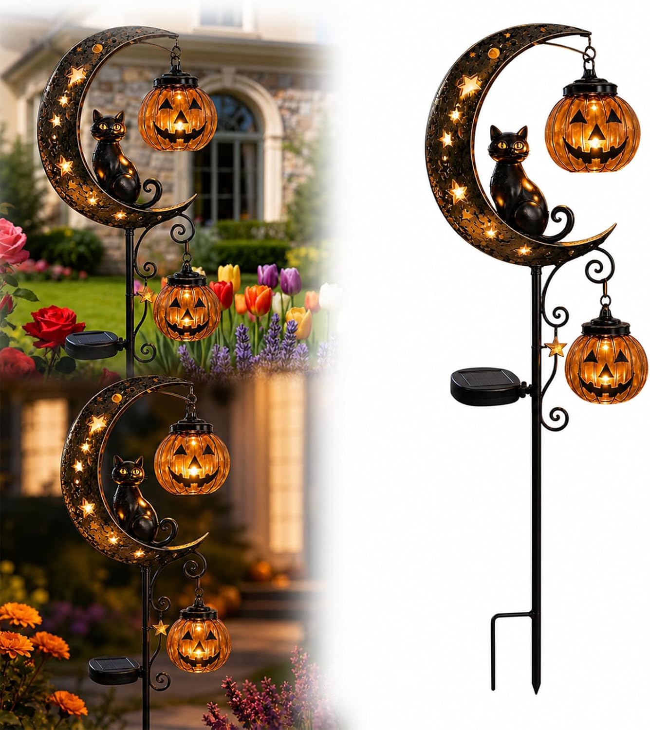 Halloween Pumpkin Decor Led - Lampu LED Taman Bentuk Labu Halloween