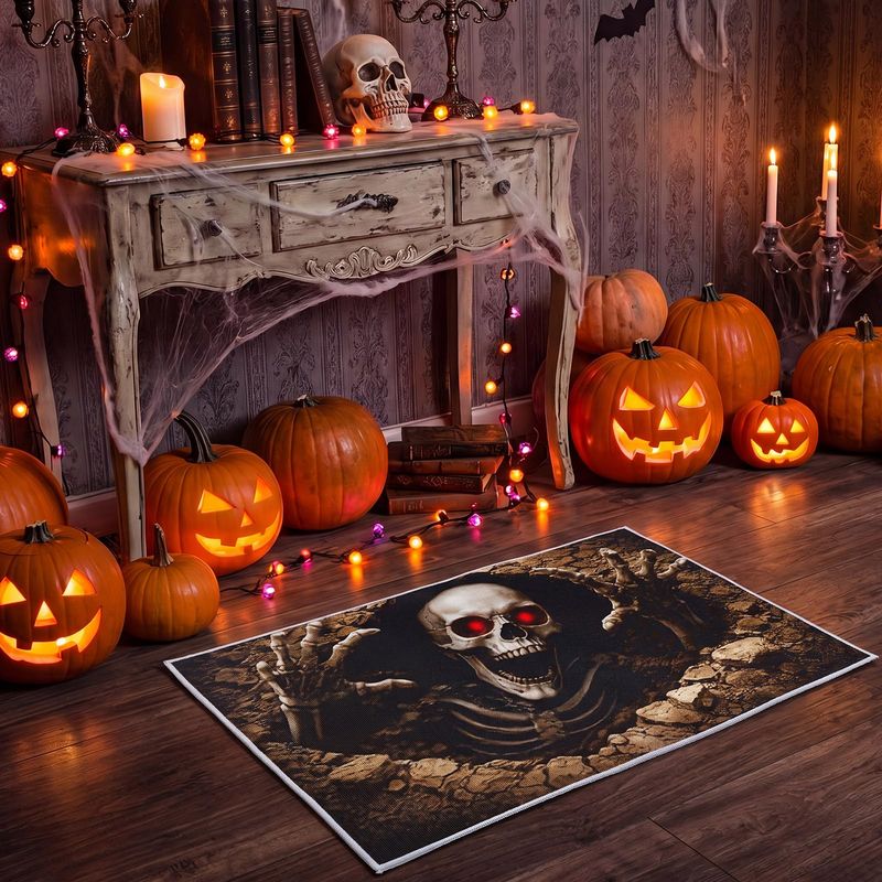 VIKAMA Karpet Halloween 3D Vis - Halloween Skeleton Decoration ulasan dan harga
