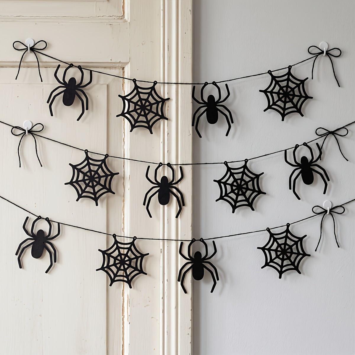 2 set hiasan garland jaring la - Spider Web Halloween Decoration ulasan dan harga