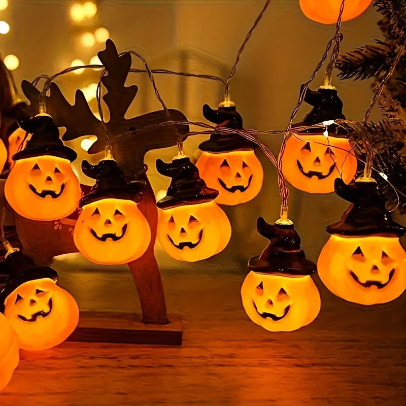 Lampu Tali Labu Halloween 1.5M - Halloween Led String Lights Orange ulasan dan harga