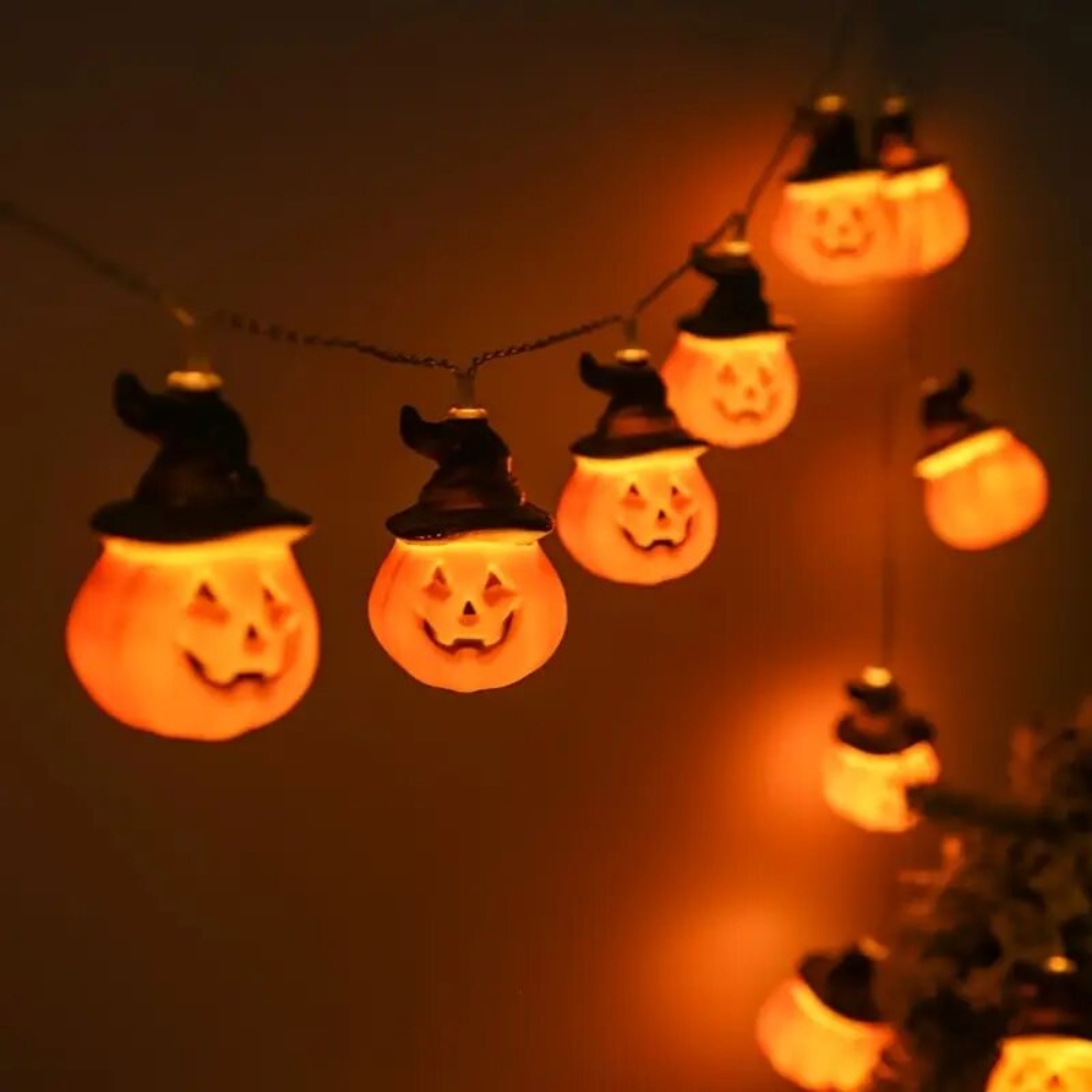 Lampu Tali Labu Halloween 1.5M - Halloween Led String Lights Orange ulasan dan harga