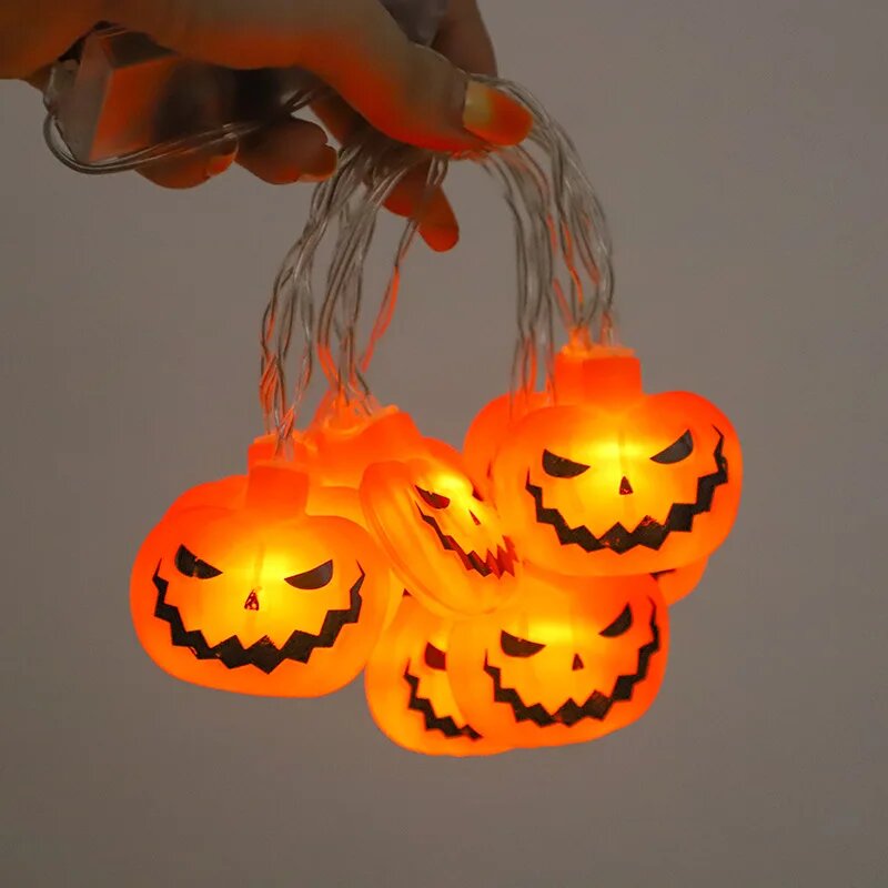 Lampu Tali LED Halloween 10/20 - Halloween Led String Lights Orange ulasan dan harga