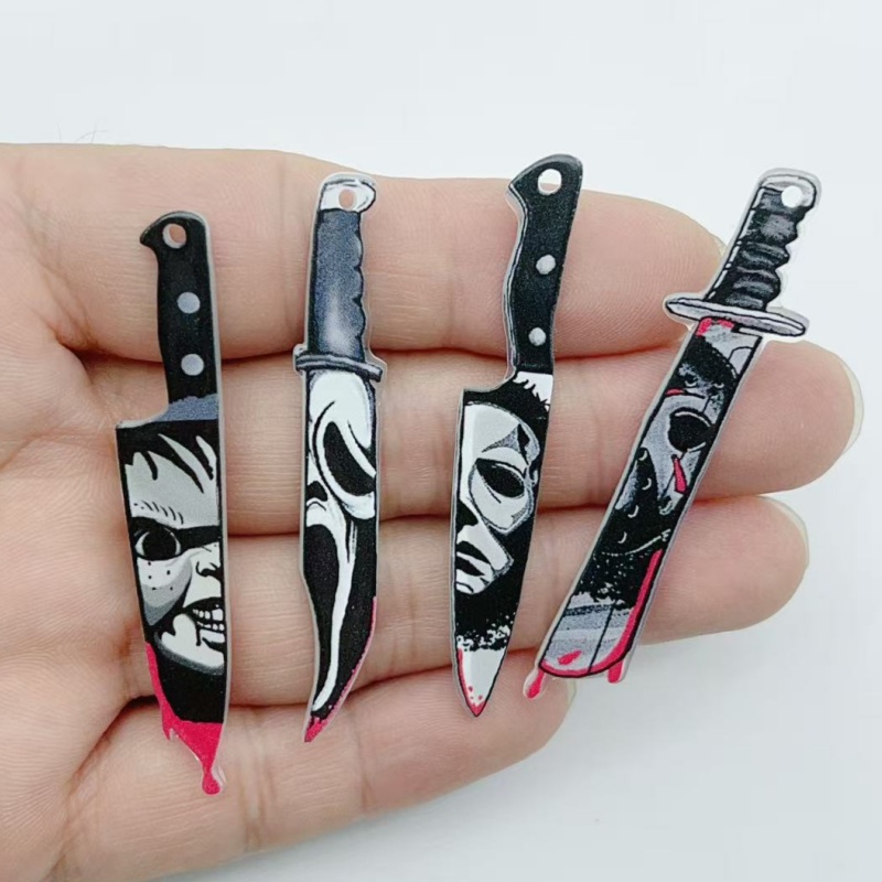 10 buah perhiasan akrilik, lio - Halloween Party Supplies ulasan dan harga