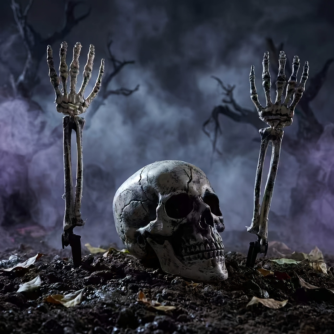 3 buah set dekorasi halaman Ha - Halloween Skeleton Decoration ulasan dan harga