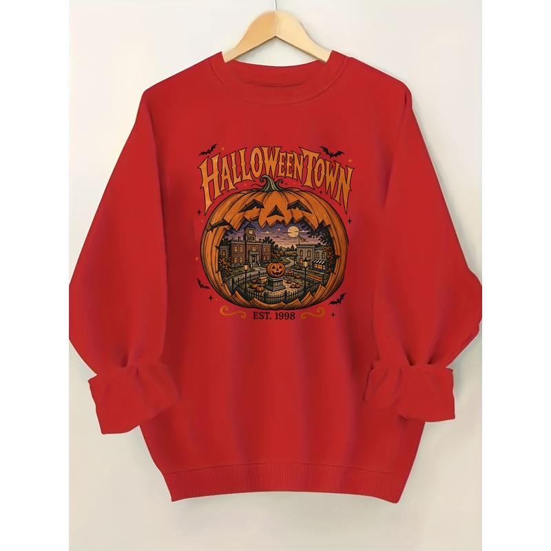 Hoodie wanita dengan motif lab - Pumpkin Lantern Halloween ulasan dan harga