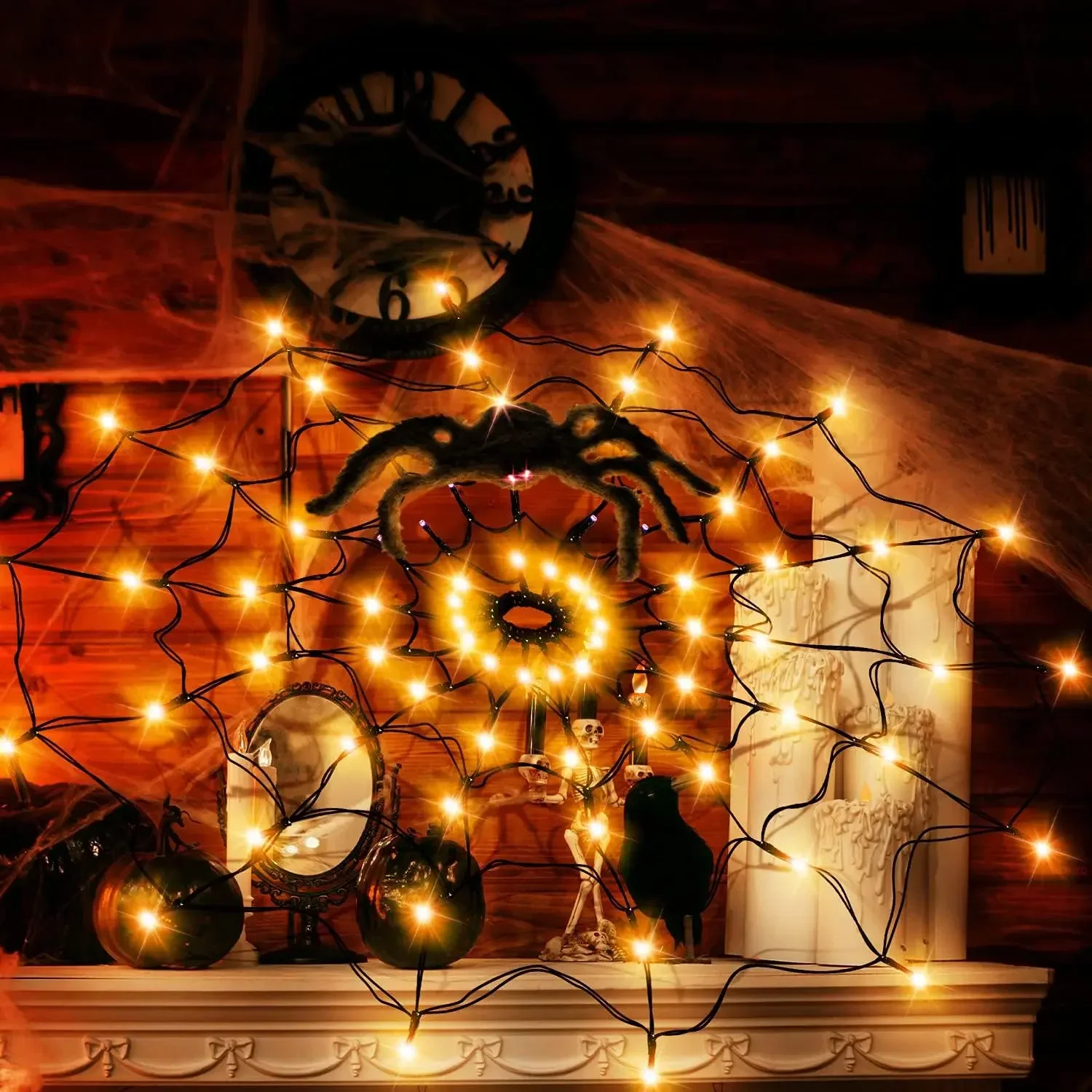 1-4 buah Lampu Hias LED Bentuk - Halloween Led String Lights Orange ulasan dan harga