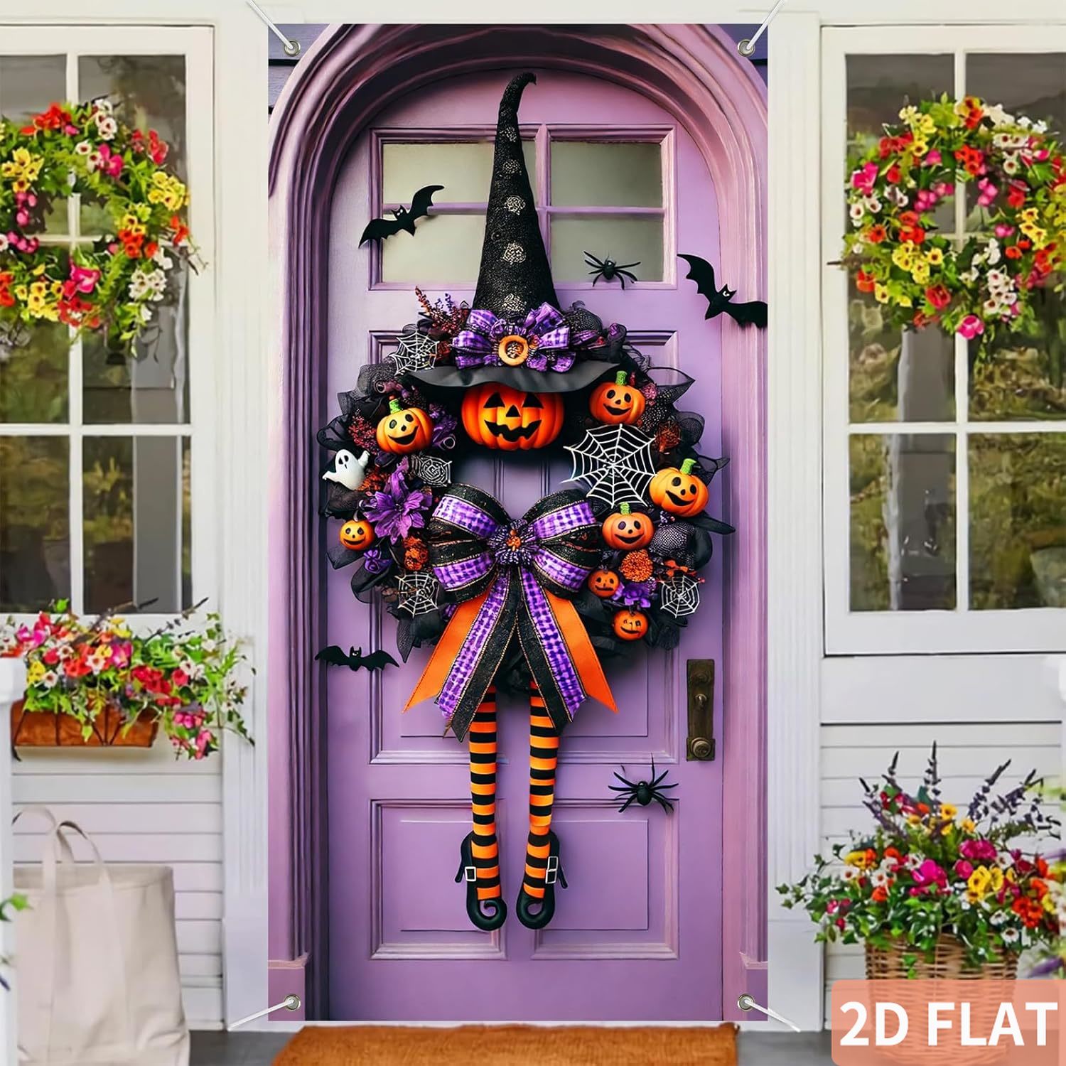 Hiasan Pintu Bertema Halloween - Spider Web Halloween Decoration ulasan dan harga