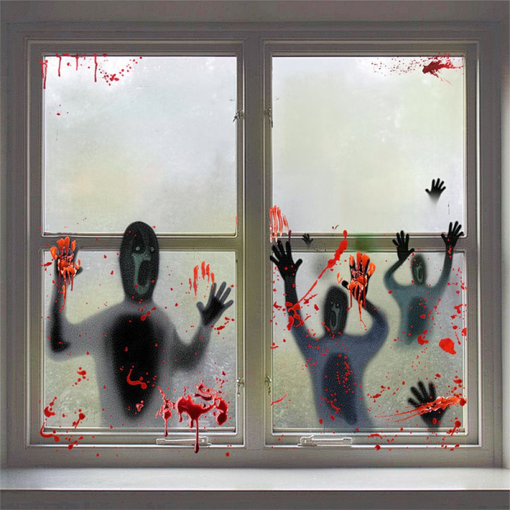 Stiker Dinding Halloween, Stik - Halloween Skeleton Decoration ulasan dan harga