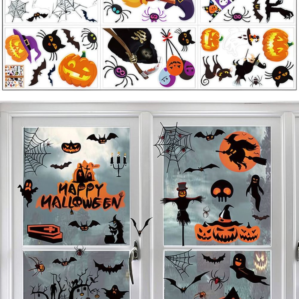 Stiker Dinding Halloween, Stik - Halloween Skeleton Decoration ulasan dan harga