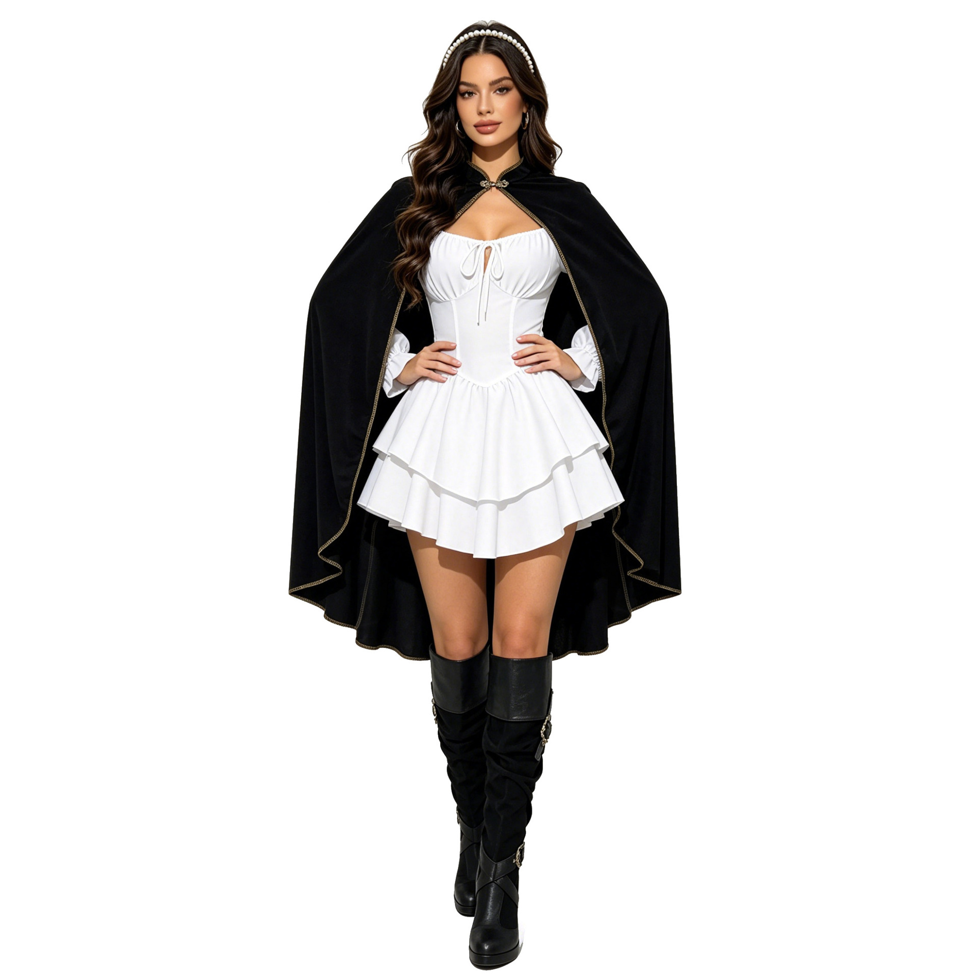 Jubah Beludru Abad Pertengahan - Halloween Costume Adult ulasan dan harga