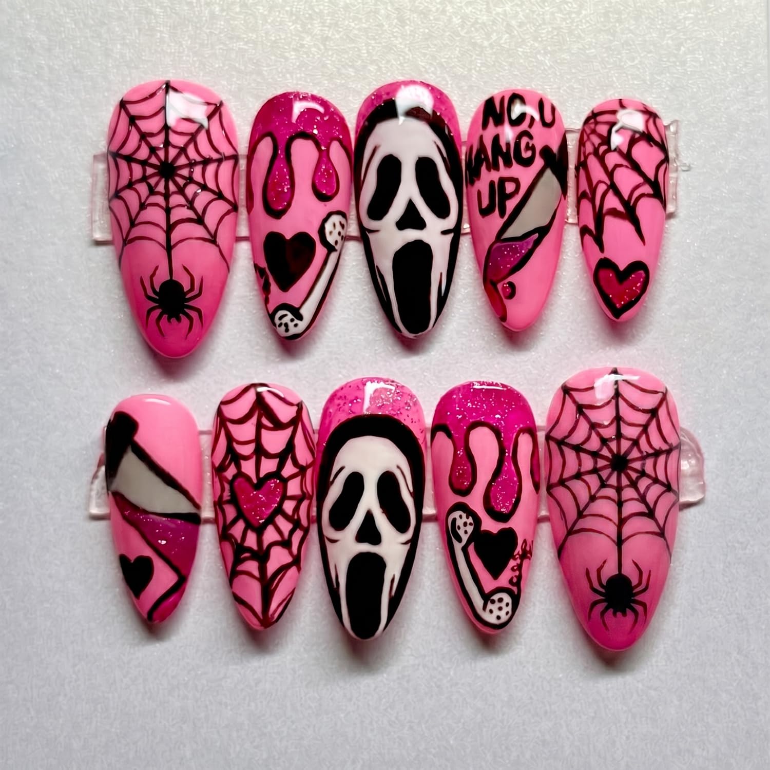Kuku Tempel Bertema Halloween, - Spider Web Halloween Decoration ulasan dan harga