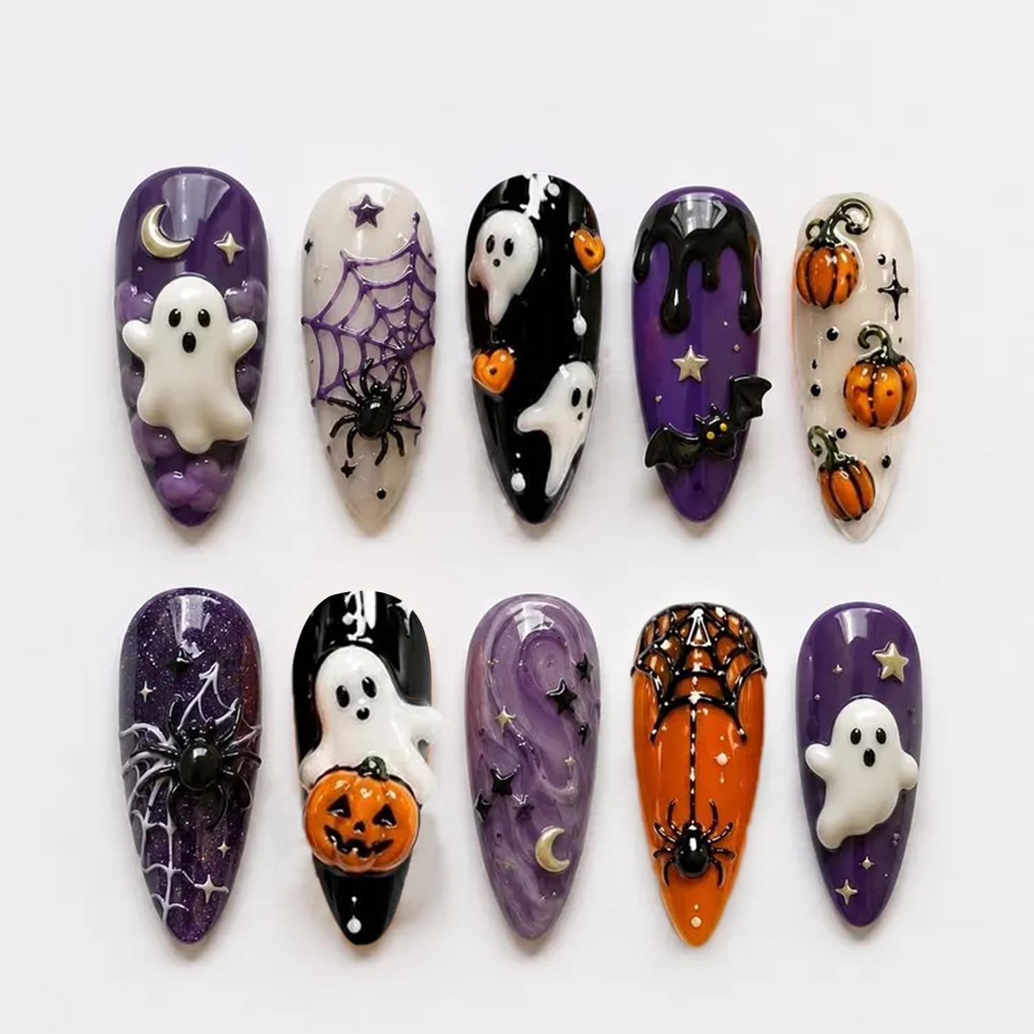 Kuku Tempel Bertema Halloween, - Spider Web Halloween Decoration ulasan dan harga