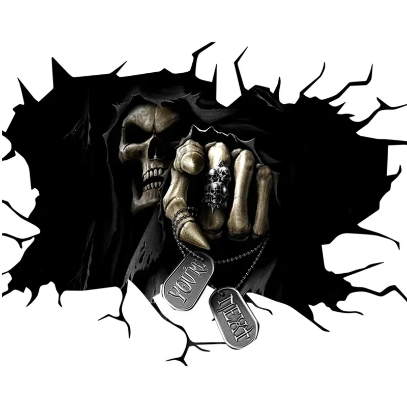 Stiker Mobil Bertema Tengkorak - Halloween Skeleton Decoration ulasan dan harga