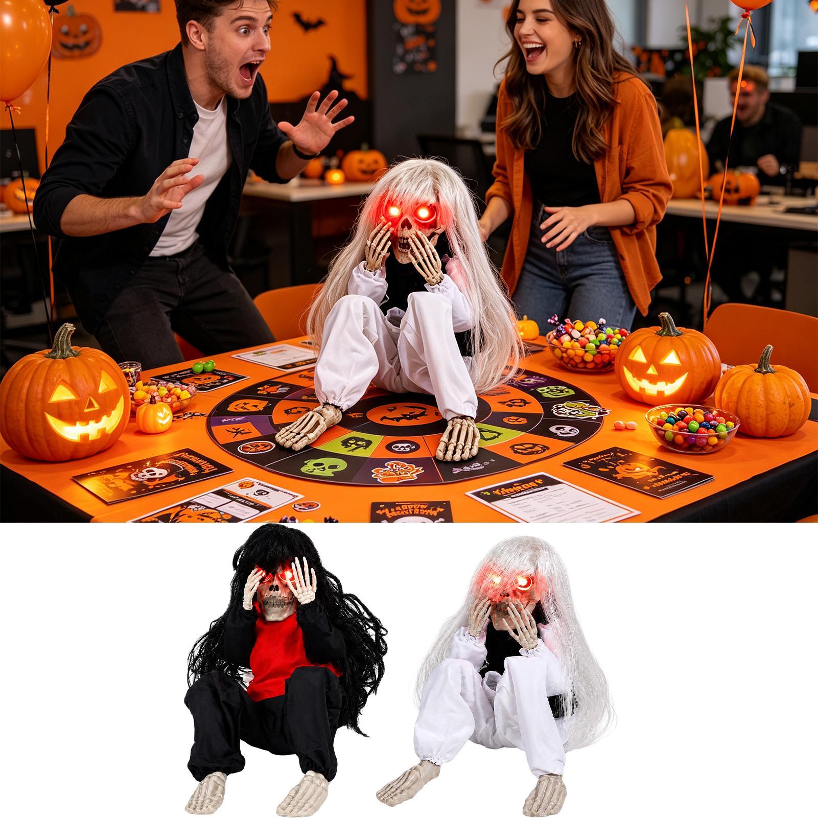 Tengkorak Halloween Rambut Pan - Halloween Skeleton Decoration ulasan dan harga