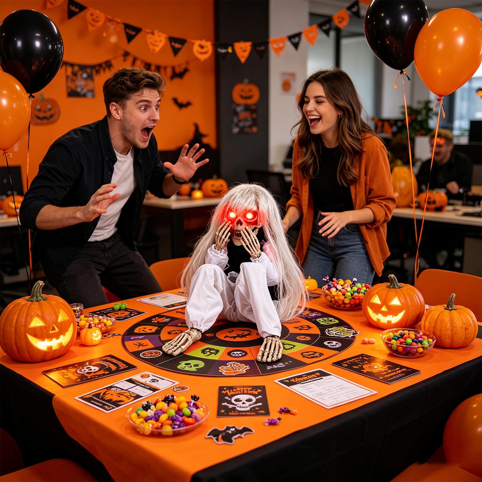 Tengkorak Halloween Rambut Pan - Halloween Skeleton Decoration ulasan dan harga