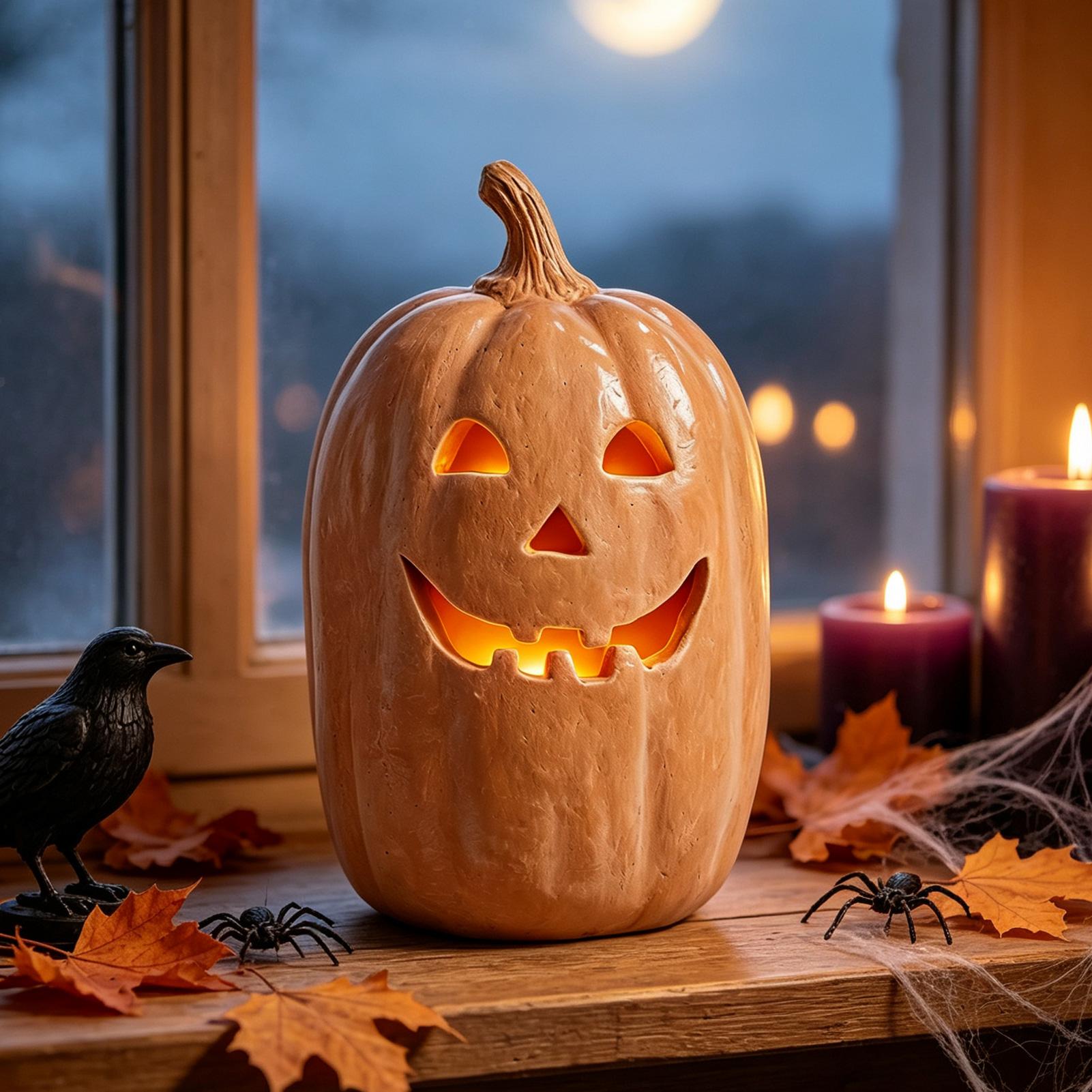 Lentera Labu Dekoratif Buatan  - Pumpkin Lantern Halloween ulasan dan harga