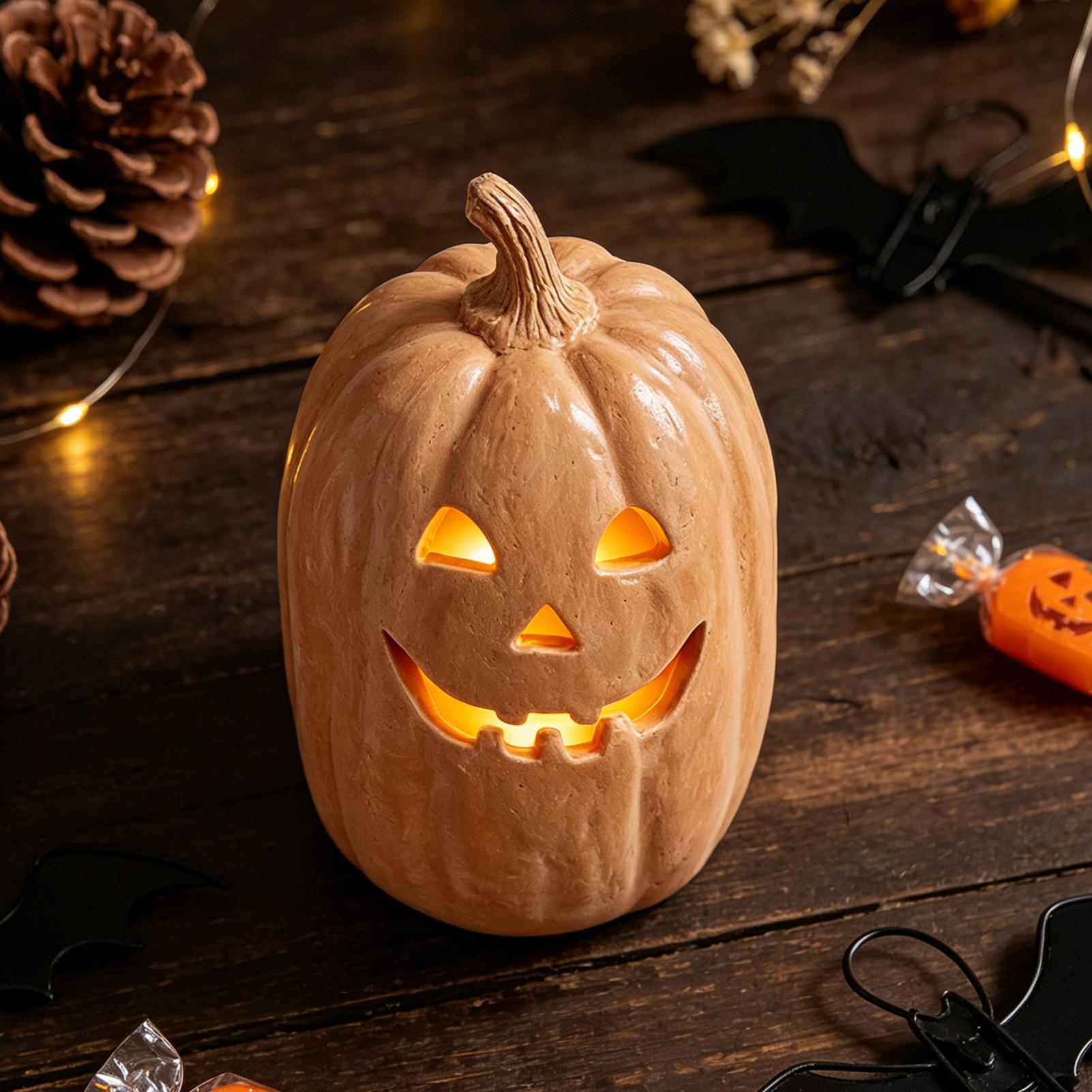Lentera Labu Dekoratif Buatan  - Pumpkin Lantern Halloween ulasan dan harga