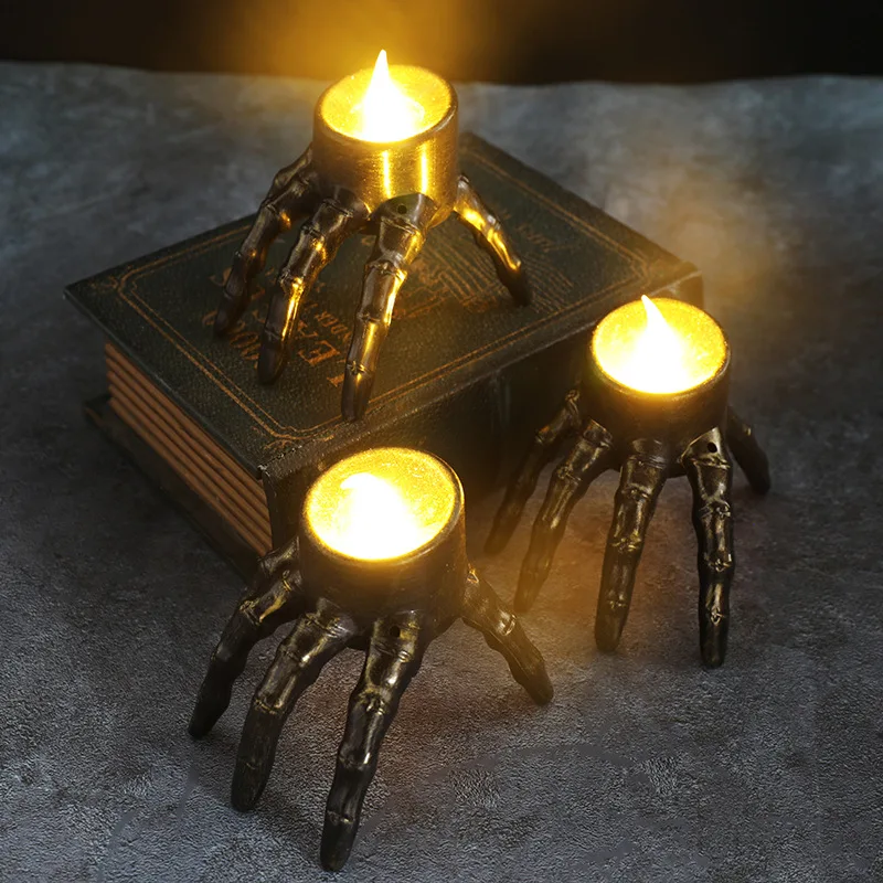 Halloween lampu lilin LED teng - Halloween Skeleton Decoration ulasan dan harga