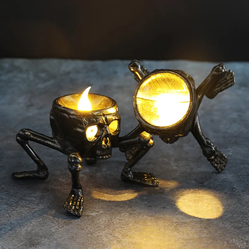 Halloween lampu lilin LED teng - Halloween Skeleton Decoration ulasan dan harga