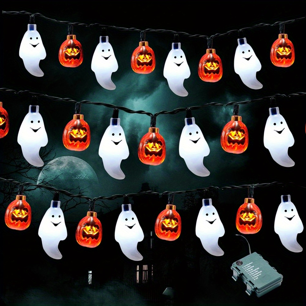 19.7FT 30pcs Lampu Hias LED Be - Halloween Led String Lights Orange ulasan dan harga