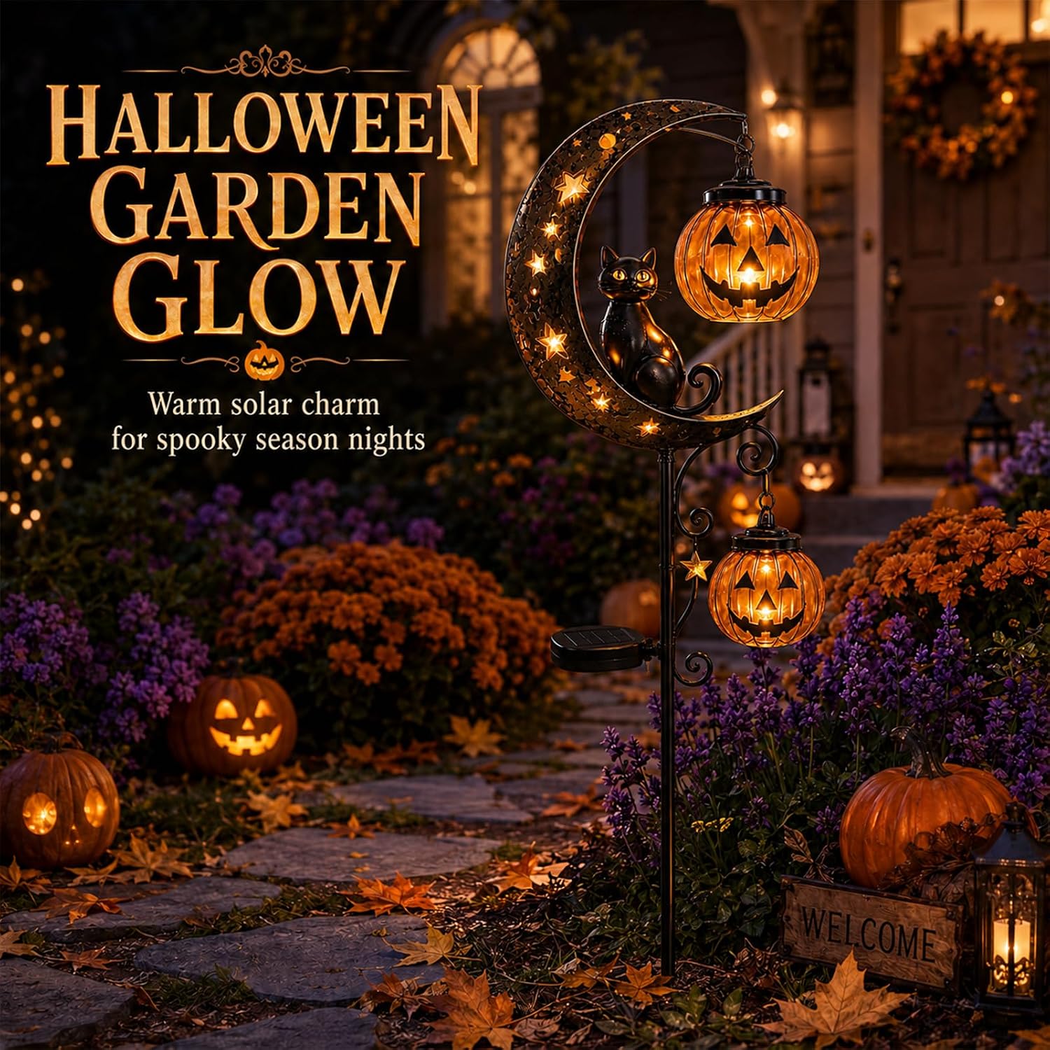 Lampu LED Taman Bentuk Labu Ha - Halloween Pumpkin Decor Led ulasan dan harga