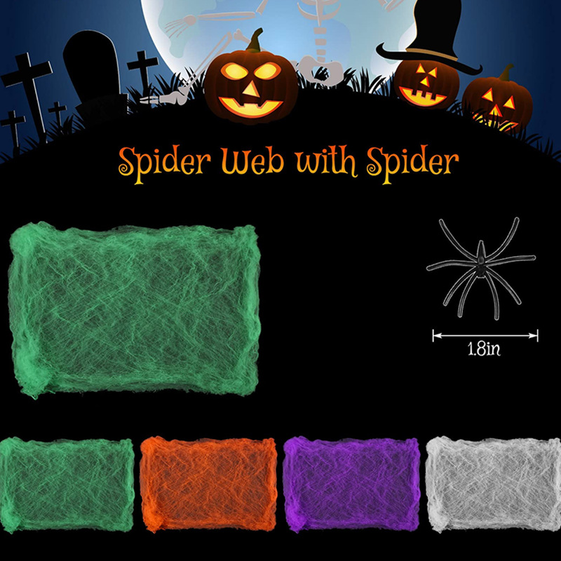 Dekorasi Halloween, Jaring Lab - Spider Web Halloween Decoration ulasan dan harga