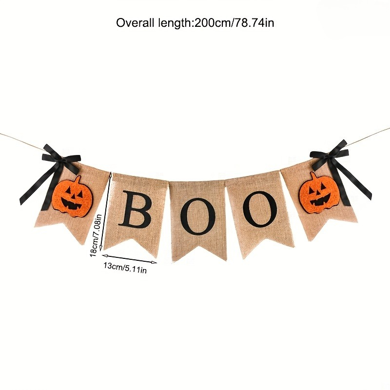 1 Set Spanduk Halloween Rustic - Pumpkin Lantern Halloween ulasan dan harga