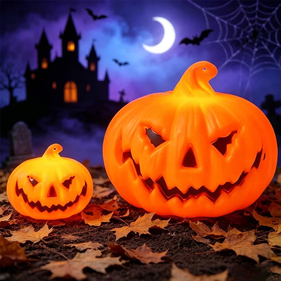 Lampu Labu LED dengan Cahaya H - Halloween Pumpkin Decor Led ulasan dan harga