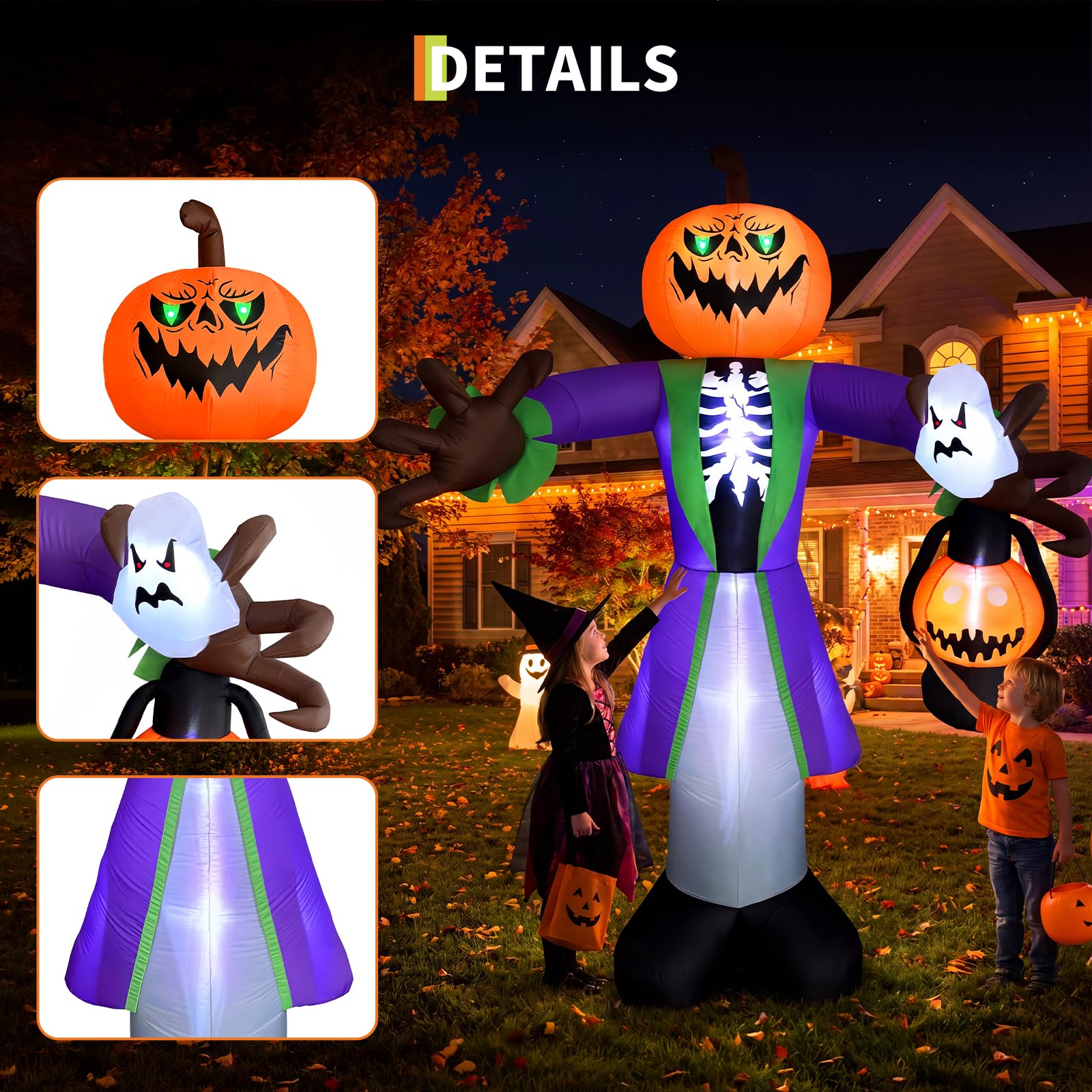 Labu Zombie Tiup Halloween Ber - Pumpkin Lantern Halloween ulasan dan harga