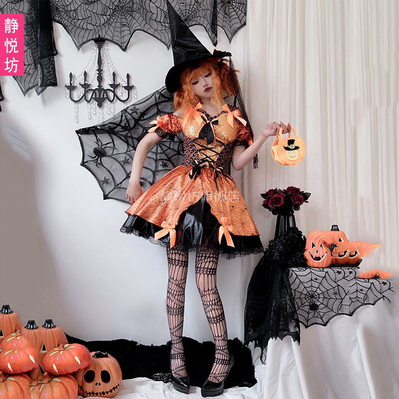 Kostum Cosplay Penyihir Jaring - Spider Web Halloween Decoration ulasan dan harga